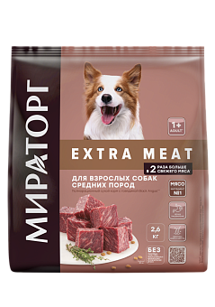 Полнорационный сухой корм с говядиной Black Angus для взрослых собак средних пород старше 1 года