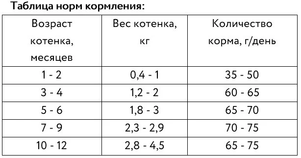 Рекомендации по кормлению